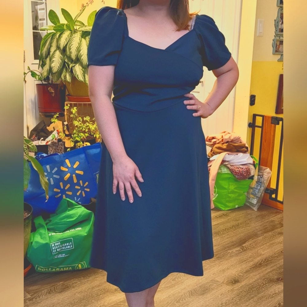 Emma puff sleeve dress